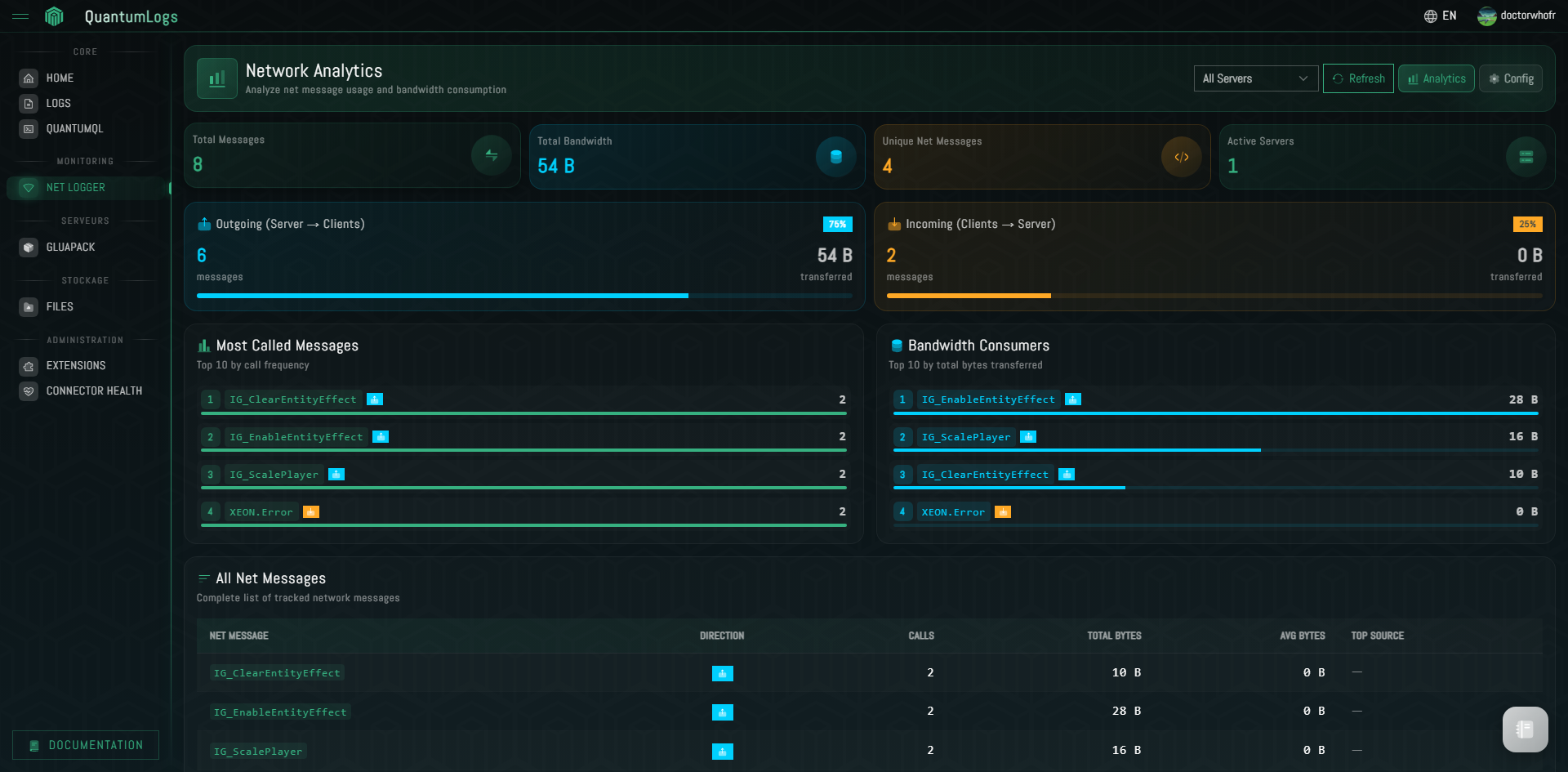 QuantumLogs Net Logger - Network logging and monitoring